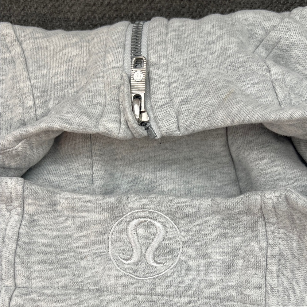 lululemon athletica Light Gray Full-Zip Hooded Jacket - Picture 7 of 7